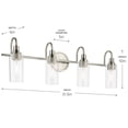 thumbnail image 3 of 55212NI Kichler Lighting Kavi - 4 Light Bath Vanity-10 Inch Tall and 31.5 Inch Wide-Brushed Nickel Finish, 3 of 4