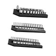 thumbnail image 4 of jinwen 3 Pieces Magnetic Socket Organizers Socket Holders for Workbench Tool Drawer Black Metric, 4 of 9