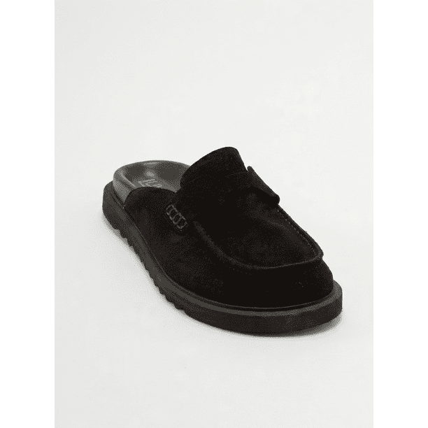 Laven - Zuecos de ante negro negro 7.5