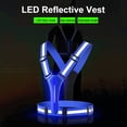thumbnail image 4 of Luces Advertencia Correas Reflectores Brillantes Running Vest LED USB Banda Elástica Reflectante Alta Visibilidad, 4 of 9