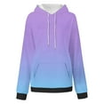 thumbnail image 6 of YUGYXL Plus Size Loose Hoodie for Women Gradient Color Drop Shoulders Sweatshirt Drawstring Comfy Long Sleeve Hoodies Sky Blue XXXXXL, 6 of 7