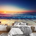 thumbnail image 2 of wall26 - Beautiful Sunrise Over The Horizon - Removable Wall Mural Self-Adhesive Large Wallpaper - 66x96 inches 66"x96" Artwork - 03, 2 of 6