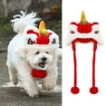 thumbnail image 1 of Visland Pet Hat Super Soft Wear Resistant Flannel Medium Dogs Cats New Year Themed Party Costume Accessories Headwear, 1 of 8
