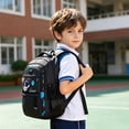 thumbnail image 3 of Cartoon Print Back to School Backpack Large Capacity School Backpack Bookbag for Students Lightweight Casual Commuter Daypack with Spacious Compartments for Daily Travel & Campus Use, 3 of 6