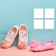 thumbnail image 4 of 1 par de zapatos de baile para niños, con suela de gasa y flores, para danza del vientre, talla 26, 4 of 6