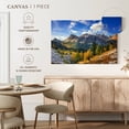 thumbnail image 5 of Elephant Stock Dolomites Mountain Range Wall Art - Horizontal Canvas Wall Art - Living Room Wall Decor - Nature Canvas - Blue And Yellow Decor - 12" x 8", 5 of 8