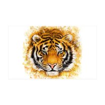 CafePress - Artistic Tiger Face - 35x21 Wall Decal