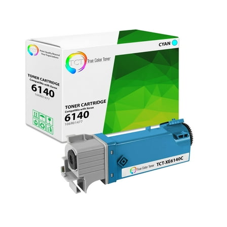 TCT 6140 Cyan Toner Cartridge - Premium Compatible Replacement for Xerox 6140C 106R01477 Cyan