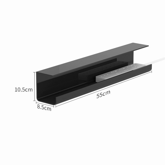 Under Desk Cable Management Tray, Cord Organizer, PVC Cord Management Tray, No Drill Desk Cable Organizers, Under Table Cable Management Basket, For Office Home