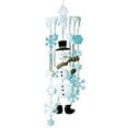 thumbnail image 2 of Collections Etc Winter Snowman Holiday Garden Wind Chimes White, 2 of 4