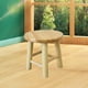 thumbnail image 5 of Taburete pequeño de madera maciza, taburete redondo pequeño de roble, taburete de madera maciza, taburete circular pequeño, taburete para lavandería, taburete para cambiar zapatos, silla, taburete red, 5 of 6
