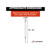 Lippert Components 339031; Slide Out Linear Actuator; Use With Lippert Through-Frame Slide Out; 24 Inch Travel; 1.5 Inch Bore; Aluminum
