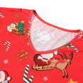 thumbnail image 5 of vigerkar Women’s Pajama Set - Sleepwear Tops with Capri Pants Casual and Fun Prints Pajama Sets Red, 5XL, 5 of 6