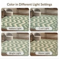 thumbnail image 7 of ODIKA Cream Ombre Muted Geometric Repeating Symmetrical Decorative Foldable Easy Care for Master Suite, California King, Under Bed, 7 of 7