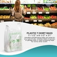 thumbnail image 5 of Pack of 1000 Gracias Plastic Bags 11.5 x 6.5 x 21. Carry-Out T-Shirt Bags 11 1/2 x 6 1/2 x 21. Thickness 0.65 mil. Reusable Preprinted Shopping Bags. Poly Bags for Shopping, Restaurant, Clothes., 5 of 6