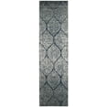 thumbnail image 3 of SAFAVIEH Madison Leighton Geometric Runner Rug, Navy/Silver, 2'3" x 16', 3 of 8