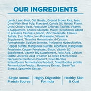 Wellness Simple Limited Ingredient Diet Adult Dry Dog Food, Wholesome Grain Kibble, Sensitive Stomach, Skin & Coat Support, Natural, Chicken Free, Lamb and Oatmeal Recipe, 26 lb Bag