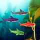 thumbnail image 3 of EeaseMX 4 juguetes de buceo con forma de tiburón planeador que lanza cohetes para usar en piscinas., 3 of 7
