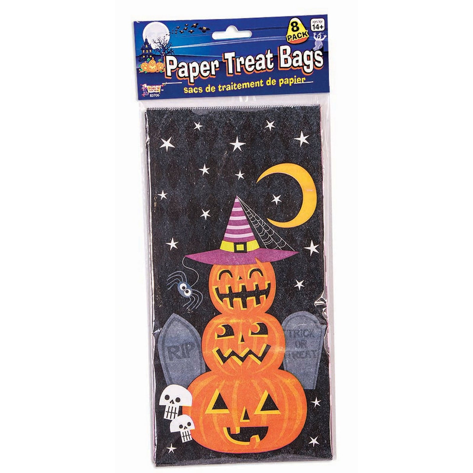 Halloween 8Pc Treat Bags