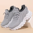 thumbnail image 6 of Pandaie Women's Platform Sneakers Warm Fleece Lined ​Tennis Shoes Comfortable Winter Outdoor ​Running Walking Shoes Grey 7.5, 6 of 8