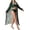 Green#1, variant on Levmjia Women's High Waist Swimsuit 3 Piece Set, Long Sleeve Cover Up Bikini Set with Print, Beachwear for Summer Vacation, S - XL Plus Size Swimsuits for Women