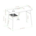 thumbnail image 4 of Walker Edison Mira Engineered Wood Writing Desk with Shelf in Cerused Ash, 4 of 4