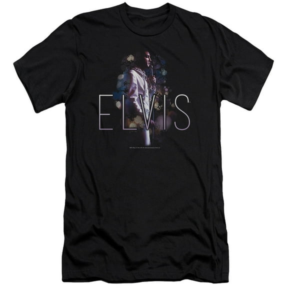 Elvis Presley Dream State Premium Canvas Adult Slim Fit T-Shirt Black