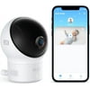 Open Box Eufy Security Wi-Fi Baby Monitor Security Camera 2K Pan Tilt T8360 - White