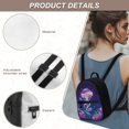 thumbnail image 7 of Eheartsgir Neon Jellyfish Ocean Pattern Mini Backpack for Trip Hiking, Adjustable Strap Mini Travel Backpacks Polyester Front Pocket Small Backpack, 7 of 7