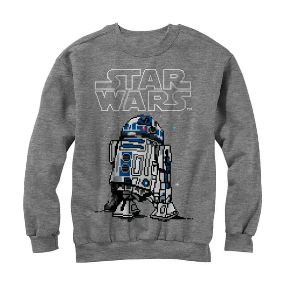Men's Star Wars Pixel R2-D2 Sweatshirt Athletic Heather X Large