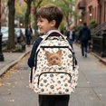 thumbnail image 6 of Xixirimido Yorkshire Terrier Bone Paws Print 17inch Backpack for Kids Multi-pocket School Bag for Girls Large Capacity Bookbag for Preschool Kindergarten Elementary Students, 6 of 8
