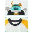 thumbnail image 6 of WIBACKER 2-7Y Toddler Boy Cotton Summer Outfit Short Sleeve T-Shirt and Shorts Kids Suits Set - Truck, 6 of 9