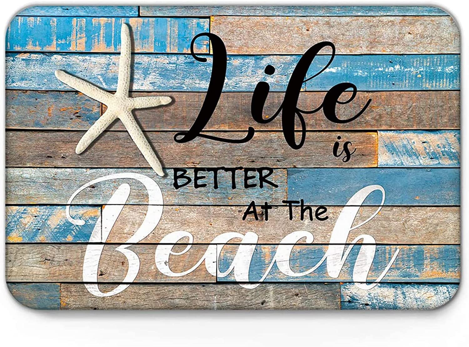 Welcome your guests with these coastal door mats - Beach Bliss Living