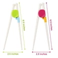 thumbnail image 2 of pares de palillos de entrenamiento para niños, palillos para niños pequeños, 2 of 6
