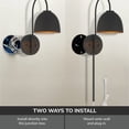 thumbnail image 3 of Hunter - Erling 1-light Matte Black, Medium Size Sconce Light, Dimmable, Modern Style, Sconce Shaped, for Bedrooms, Dining, Living Rooms - 48176, 3 of 10