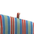thumbnail image 2 of Jordan Manufacturing 72" x 22" Rolland Opal Multicolor Stripe Rectangular Outdoor Chaise Lounge Cushion with Ties and Hanger Loop, 2 of 9