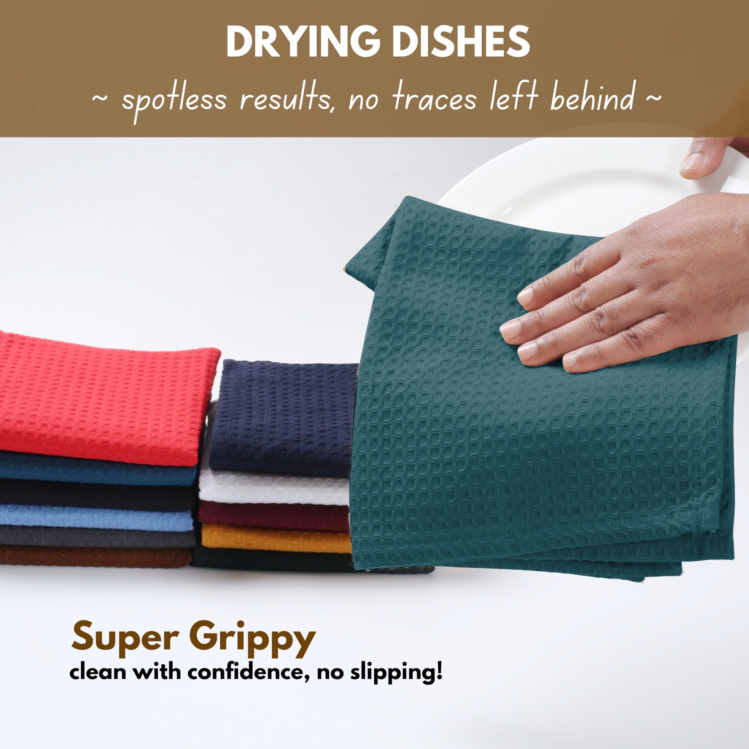 Native Fab 10-Piece Kitchen Set – Includes Oven Mitts, Potholders, Kitchen Towels & Dishcloths, Heat Resistant, 100% Cotton, Durable & Absorbent, Perfect for Cooking, Baking & Everyday Use - Teal