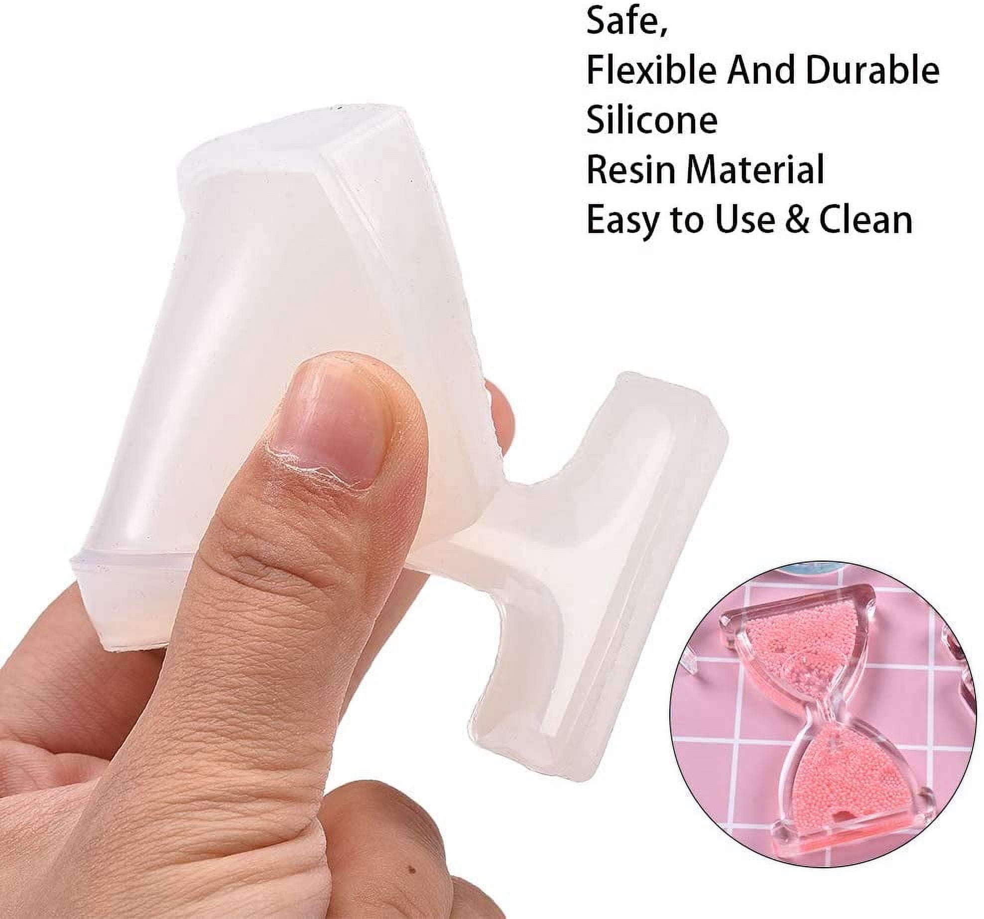 Cup Mat Silicone Molds Resin Casting Molds For UV Resin Epoxy Resin Jewelry Making with Disposable Plastic Transfer Pipettes and Disposable Latex Finger Cots White