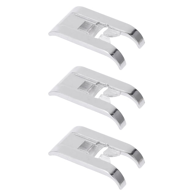 3Pcs Zigzag Pied en Acier Inoxydable Multifonctions Universel Léger Durable Machine à Coudre Presseur Pied pour la Maison