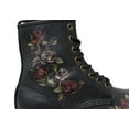 thumbnail image 4 of Dr. Martens 1460 8 Eye Leather Boots Decayed Roses Vonda Nappa in Black, 4 of 8