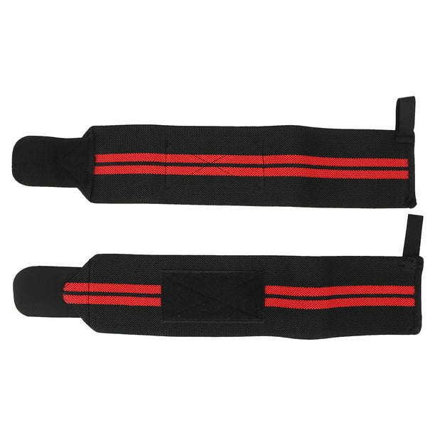 Vendajes para muñecas Levantamiento de pesas Entrenamiento físico profesional Gimnasio Soporte para muñecas Rojo