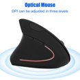 thumbnail image 3 of Ergonomic Vertical Mouse Left Hand  Charging, Adjustable DPI Large Battery,  and Mac Compatible, 3 of 7