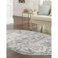 thumbnail image 3 of Rugs.com Finsbury Collection Rug – 5' 3 x 8' Oval Gray Medium Rug Perfect For Living Rooms, Large Dining Rooms, Open Floorplans, 3 of 9