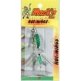 thumbnail image 2 of Mack's Lure Hot Wings 1/10 oz Green Sparkle and Red Sparkle, 2 of 2