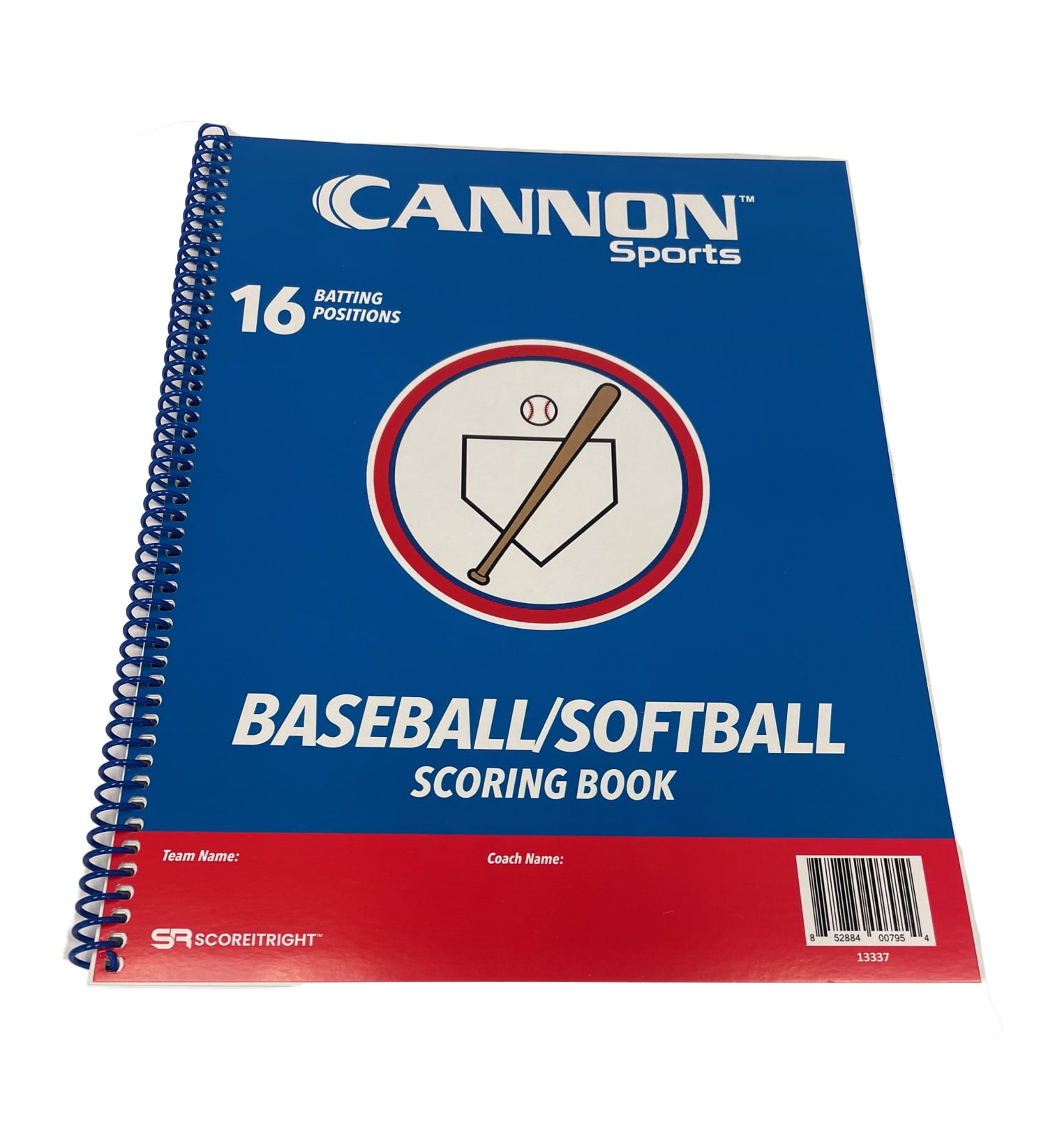 Cannon Sports 16Position Baseball and Softball Scorebook