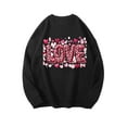 thumbnail image 4 of Gamivast Teacher Valentines Day Shirt Long Sleeve Funny Heart Print Blouse Trendy Crew Neck Tops Casual Loose Drop Shoulder Sweatshirts Valentine's Outfit, 4 of 7