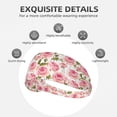 thumbnail image 3 of Beautiful Rose Flowers A Headbands for Women Men, Workout Elastic Sweat Band for Yoga Running Cycling Gym Exercise Non Slip Head Bands for Women's Hair, 3 of 5
