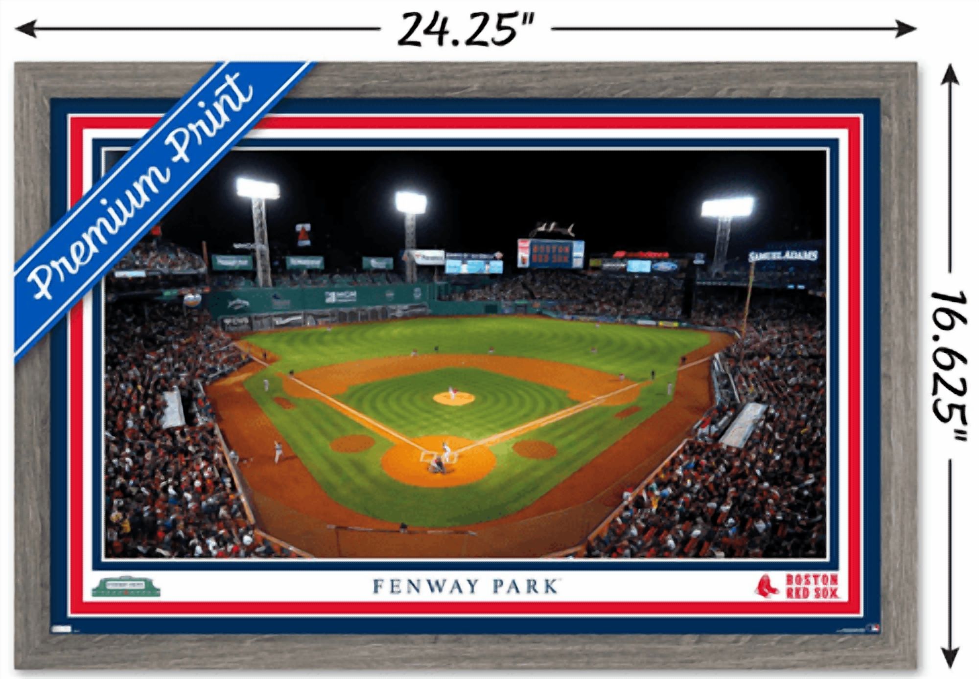 MLB Boston Red Sox - Fenway Park 22 Wall Poster, 14.725" x 22.375" Framed