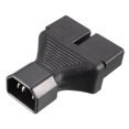 thumbnail image 2 of Adaptador de corriente AC PiccoCasa IEC320 C14 a 2 enchufes hembra US NEMA 5-15R color negro, 2 of 4