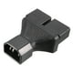 thumbnail image 2 of Adaptador de corriente AC PiccoCasa IEC320 C14 a 2 enchufes hembra US NEMA 5-15R color negro, 2 of 4